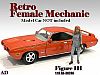 Figurine Female Mechanic III • Retro Female Mechanic • #AD38246 • www.corvette-plus.ch