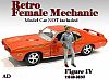 Figurine Female Mechanic IV • Retro Female Mechanic • #AD38247 • www.corvette-plus.ch