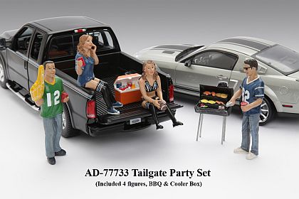 TAILGATE PARTY Set • 1/18 scale Figurine • #AD77733