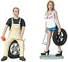 Derek & Meg • Male & Female Auto Mechanic • #MH770 • www.corvette-plus.ch