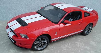 2010 Shelby Mustang GT500 • Torch Red with White stripes • #GL12816