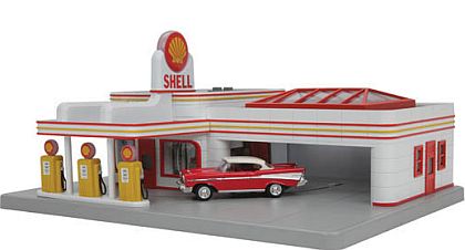 SHELL Service Station • operational Diorama • #MTH-30-9182