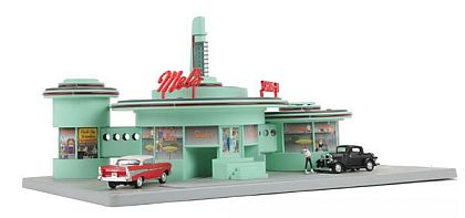 Mel's Drive-In Diner • operational Diorama • #MTH-30-9188