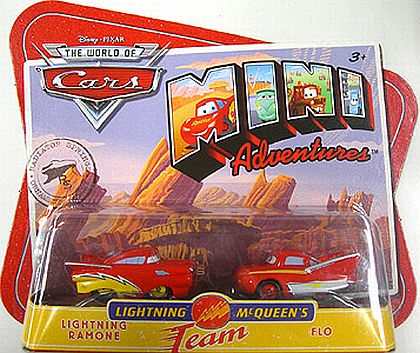 CARS - LIGHTNING RAMONE & FLO • Lightning McQueen's Team • Mini Adventures • #N0139