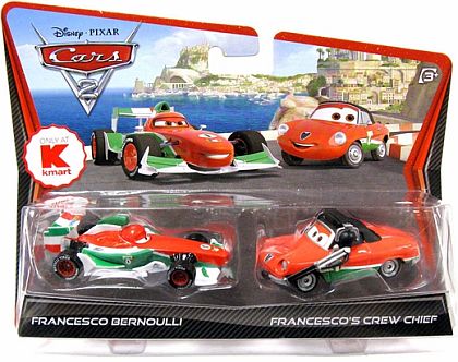 FRANCESCO BERNOULLI & Giuseppe Motorosi FRANCECO'S CREW CHIEF • 2-Pack • CARS 2 • #V5112