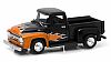 1956 Ford F-100 Pickup Truck • Black with Orange flames • #GL96140B