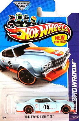 '70 Chevy Chevelle Gulf #15 • HW SHOWROOM • Track Aces • #HW-X1623