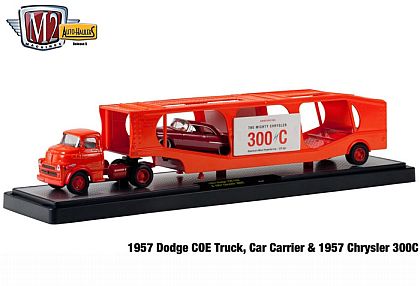 Auto Hauler • 1957 Dodge COE Truck & Car Carrier & 1957 Chrysler 300C • #M2-35000-05-02