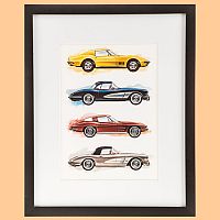 Corvette Cars • Framed Gallery Wall Art • #VE1297183