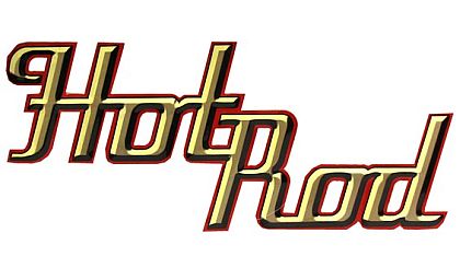 Hot Rod • Die-cut Embossed Tin Sign • #HR730853TS