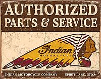 Authorized Indian Parts and Service • TIN SIGN • #IN1930TS