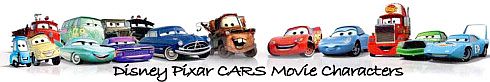 Disney Pixar CARS movie characters