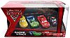 JEFF GORVETTE & CARLA VELOSO & LIGHTNING McQUEEN & MAX SCHNELL • 4-car Gift Pack Target exclusive • Disney/PIXAR CARS 2 • #V5012