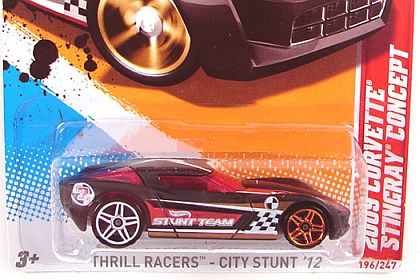2011-2009 Corvette Stingray-no 196/247 Hot Wheels Thrill Racers 