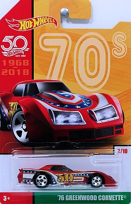 C3 Greenwood Corvette #50 • Hot Wheels THROWBACK COLLECTION • #HW-FRF41