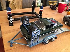 Shelby GT350 on Trailer Diorama