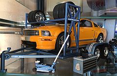 Shelby orange GT350 on Trailer Display