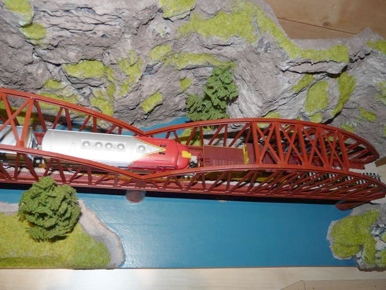 Train Bridge wit Train Diorama