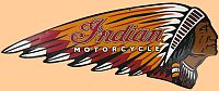 Indian Motorcycle Embossed Die Cut Tin Sign • #HR194639TS